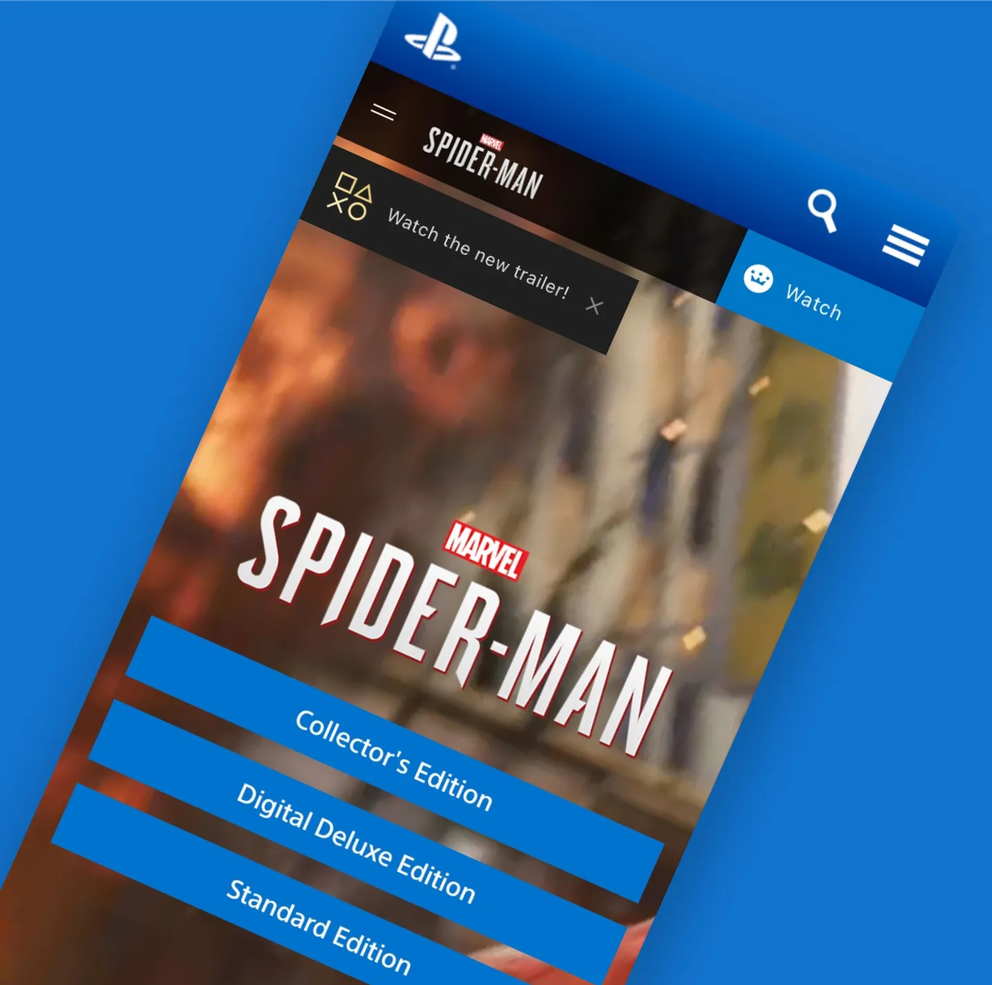 Mobile app design showing the experience and the user interface
