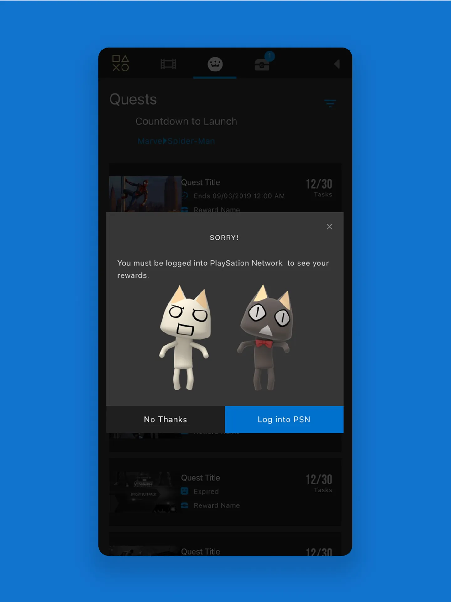 Image of the mobile app notification design