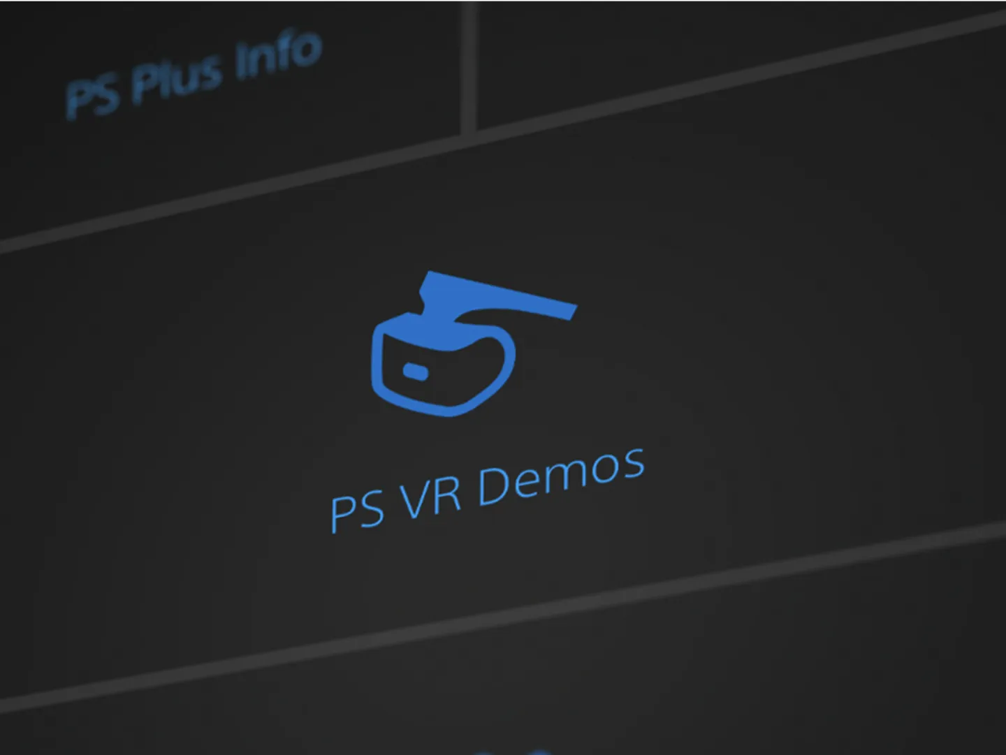 Close up of the PS VR Demos icon design