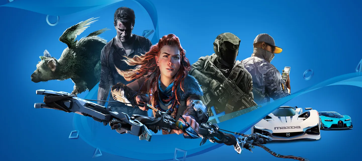 Composite image of multiple video game characters