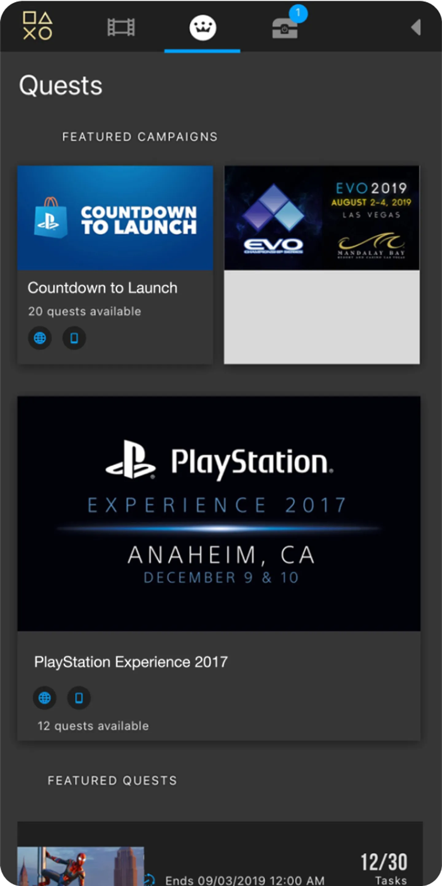 Mobile screen showing app UI