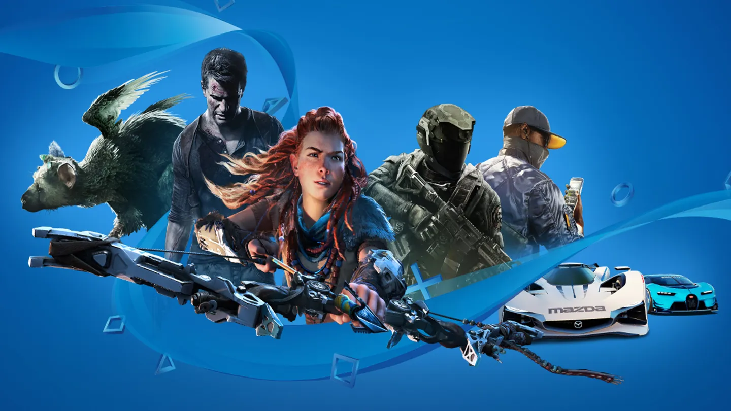 Composite image of multiple video game characters