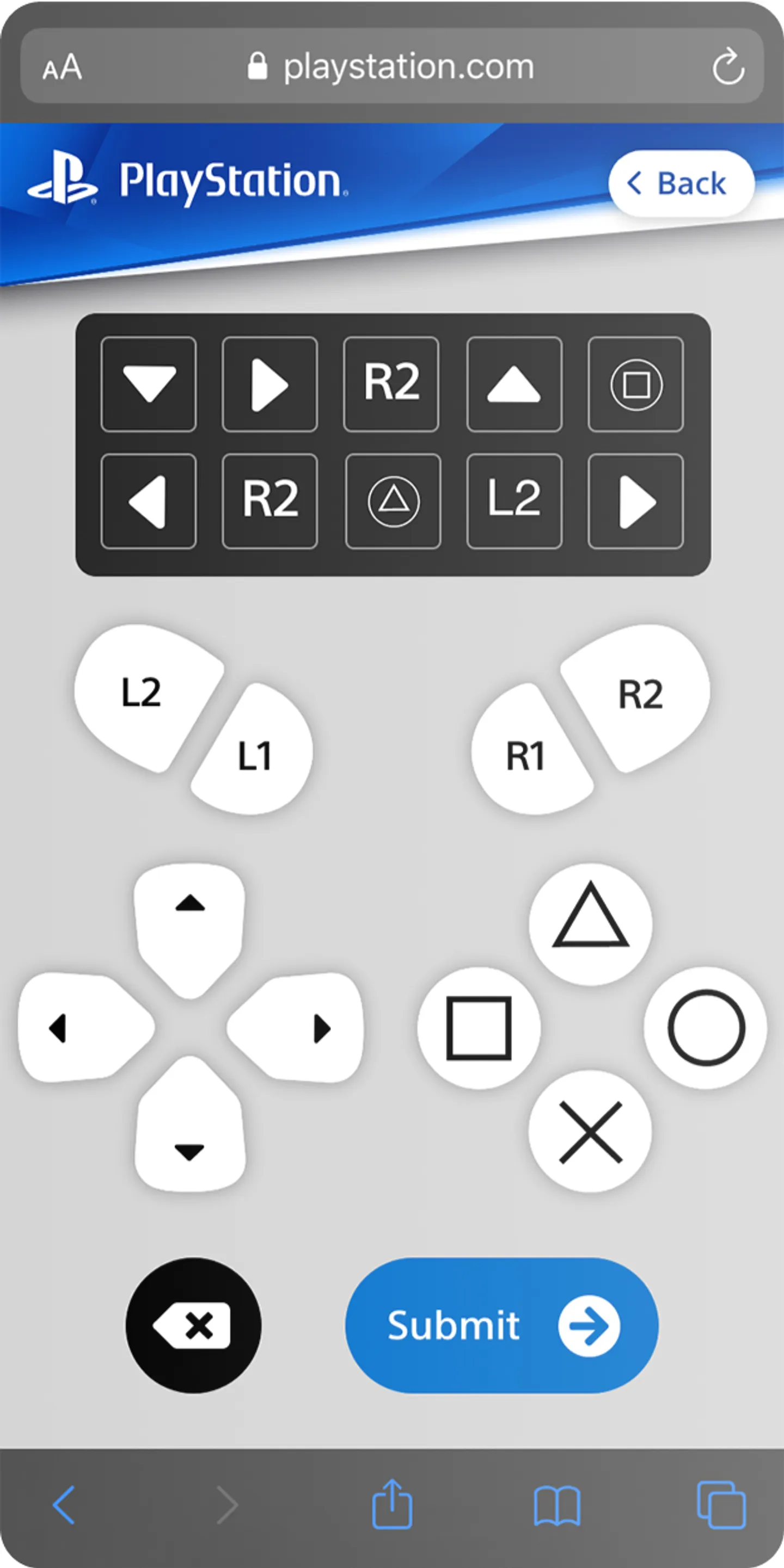 Mobile screen showing game UI